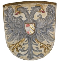 Doppelköpfiger Kaiseradler (Burg Hasegg in Hall in Tirol, Foto: A. Prock)