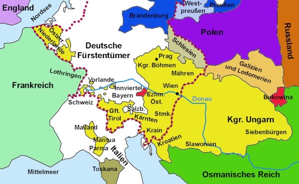 Österreich zur Zeit Maria Theresias und Josephs II. (Skizze A. Prock)