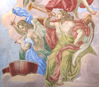 Fresko in der Kapelle von Schloss Rotholz (Foto: A. Prock)