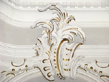 Rokokostuck in der Pfarrkirche Grins (um 1779, ev. Franz Singer) (Foto: A. Prock)