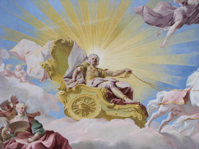 Kaiser Karl VI. als Sonnengott Apoll im Stiegenhaus von Stift Göttweig (Paul Troger, 1739)