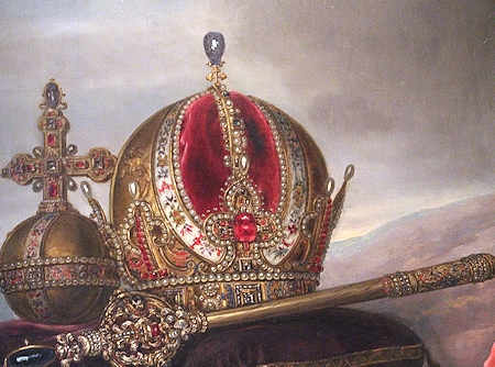 Rudolfskrone als österreichische Kaiserkrone (Hofburg Innsbruck, BHÖ, Foto: A. Prock)