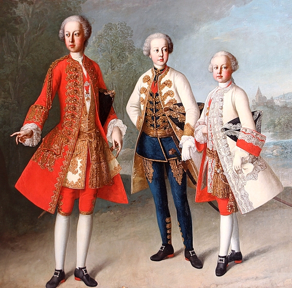 Erzherzöge Joseph, Karl Joseph und Leopold (Hofburg Innsbruck, BHÖ, Foto: A. Prock) Erzherzöge Joseph, Karl Joseph und Leopold (Hofburg Innsbruck, BHÖ, Foto: A. Prock)